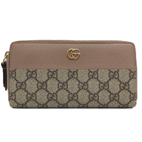 GUCCI Beige Leather Wallet - Picture 1 of 6